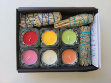 Load image into Gallery viewer, 6 Assorted Moon candles &amp; Sage Magic set
