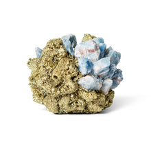 Load image into Gallery viewer, CLASSIC BLUE CALCITE W PYRITE VOTIVE
