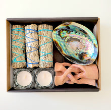 Load image into Gallery viewer, Deluxe Smudging Set with Abalone Shell