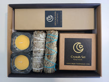 Load image into Gallery viewer, New Beginning Candle & Crystal Gift Set
