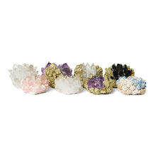 Load image into Gallery viewer, PETITE PYRITE W CLEAR QUARTZ VOTIVE
