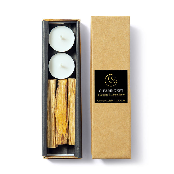 Clearing Palo Santo Intentions Magic Candles Set