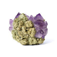 Load image into Gallery viewer, CLASSIC PYRITE/AMETHYST VOTIVE
