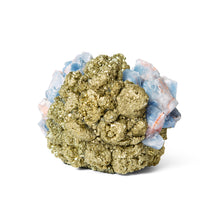 Load image into Gallery viewer, CLASSIC BLUE CALCITE W PYRITE VOTIVE
