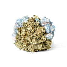 Load image into Gallery viewer, CLASSIC BLUE CALCITE W PYRITE VOTIVE
