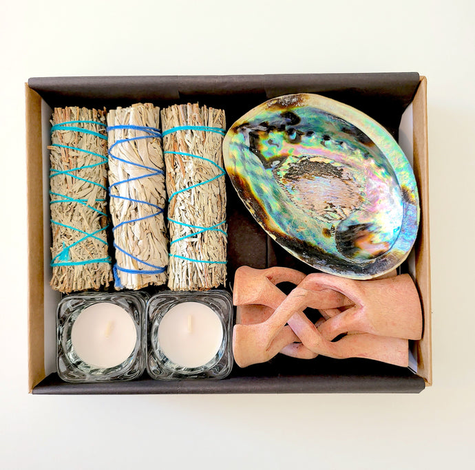 Deluxe Smudging Set with Abalone Shell