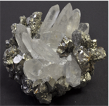 Load image into Gallery viewer, CLASSIC PYRITE W CLEAR QUARTZ VOTIVE
